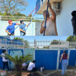 Voluntários trabalhando